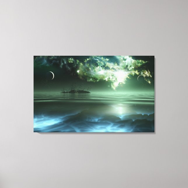 Lienzo Una historia desde lejos (Anverso)