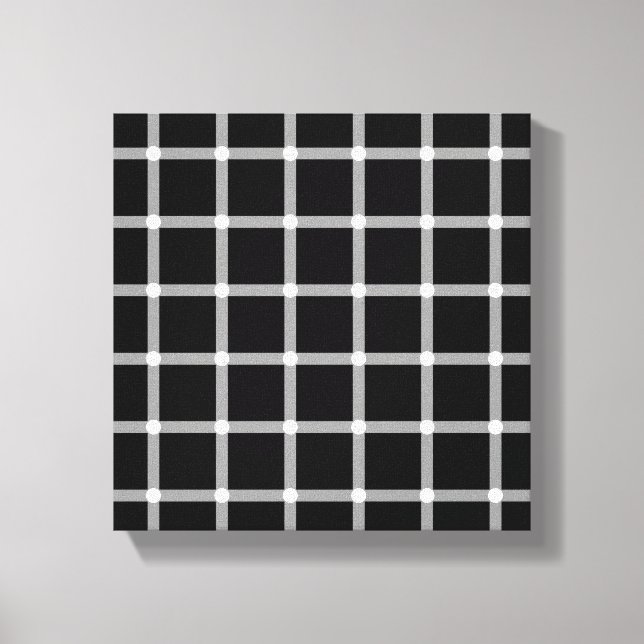 Lienzo Una ilusión óptica de rejilla centelleante (Anverso)