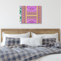 Una imagen vibrante morada y dorada, elegante