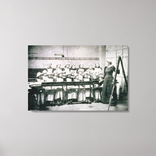 Lienzo Una lección en la ciencia nacional (foto del b&w)