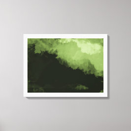 Lienzo una maravillosa pintura de paisaje digital verde