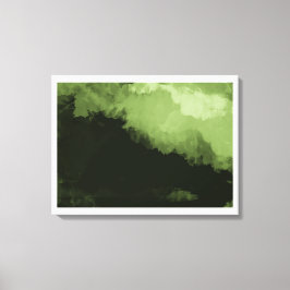 Lienzo una maravillosa pintura de paisaje digital verde