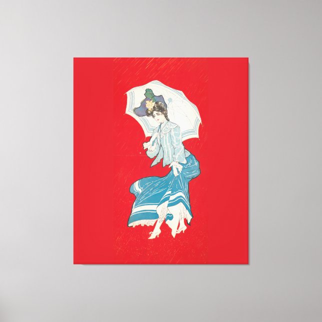 Lienzo Una margarita lluviosa (1905) Gray Litho. Co (Anverso)