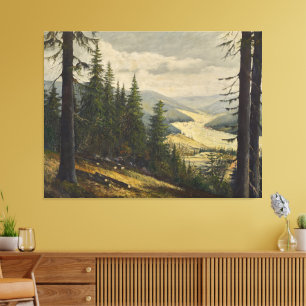 Lienzo Una mirada al Bosque Negro – Karl Julius Wilhelm