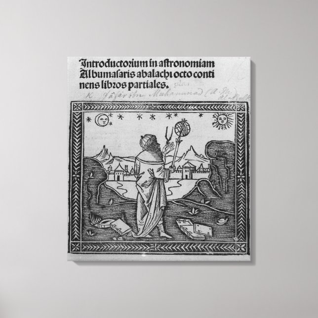 Lienzo Una mirada atrevida de un astrónomo (Anverso)