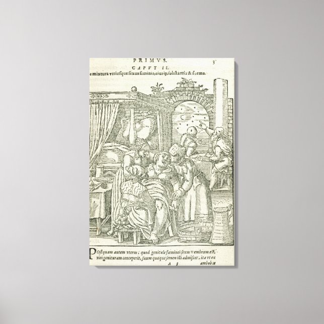 Lienzo Una mujer en el trabajo, ilustracion del capítulo  (Anverso)