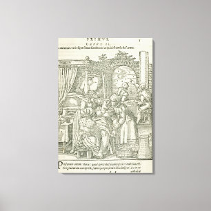 Lienzo Una mujer en el trabajo, ilustracion del capítulo