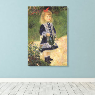 Lienzo Una niña con regadera de Pierre Renoir