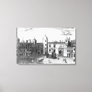 Lienzo Una opinión de perspectiva de la casa del