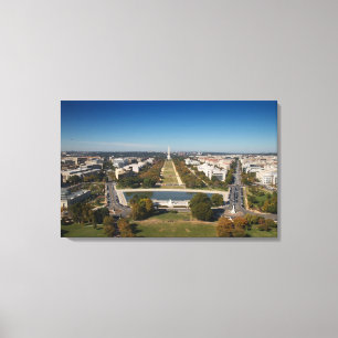 Lienzo Una opinión del paisaje del Washington DC