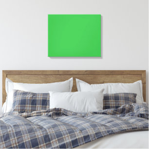 Lienzo Una pantalla verde brillante frente a una barra bl