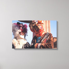 Lienzo Una pareja en el carnaval de Venecia