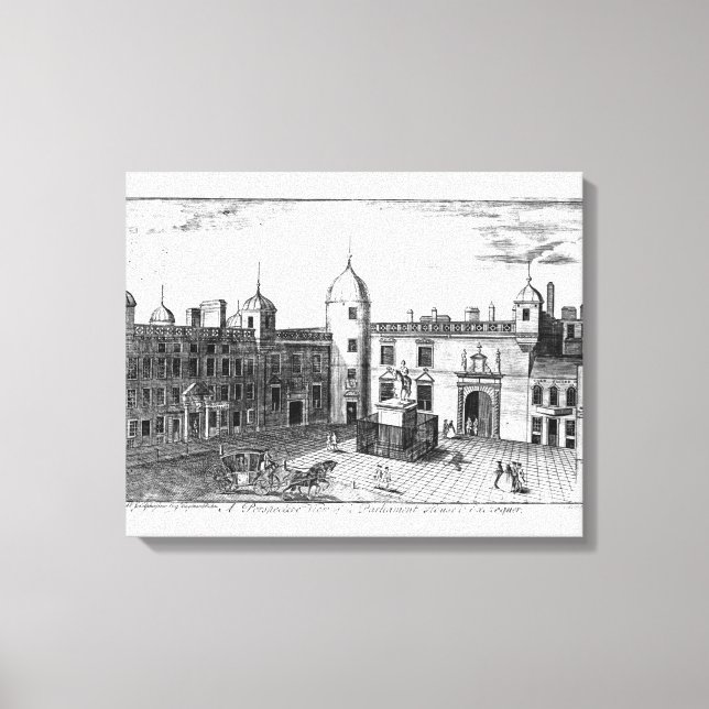 Lienzo Una perspectiva de la Cámara del Parlamento (Anverso)