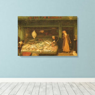 Lienzo Una pescadería de Frederick Walker