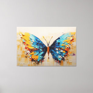 Lienzo una pintura de una mariposa