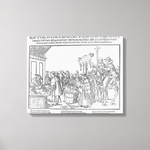 Lienzo Una pregunta a un fabricante de objetos, c.1500