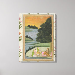 Lienzo Una princesa que escucha los músicos de sexo