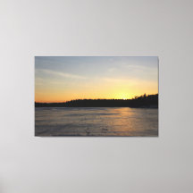 Una puesta del sol congelada