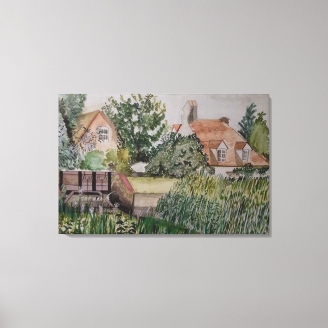 Lienzo Una rareza en un sándwich, Inglaterra, acuarela (Anverso)