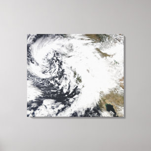 Lienzo Una serie de tormentas fuertes con los vientos