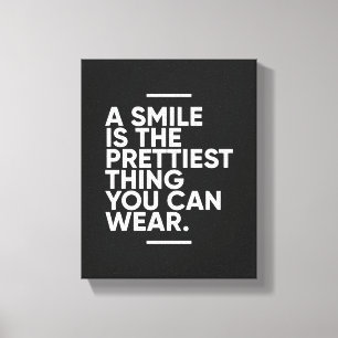 Lienzo Una Sonrisa Es Lo Más Bonito INSPIRADOR