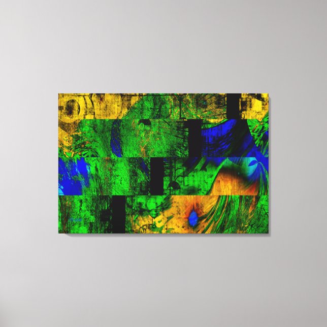 Lienzo Una tierra abstracta (Anverso)