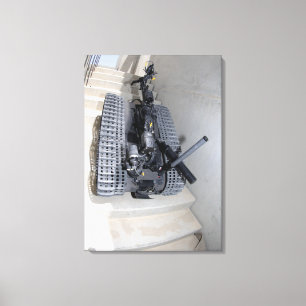 Lienzo Una unidad robot Talon 3B escalando un vuelo de st