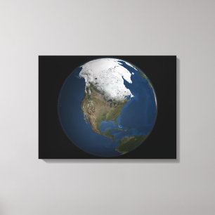 Lienzo Una visión global sobre América del Norte