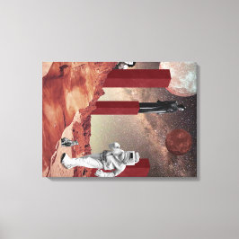 Lienzo Una visita a Marte