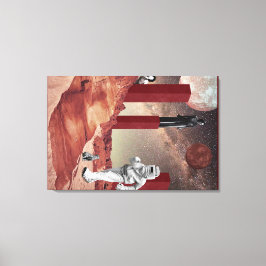 Lienzo Una visita a Marte