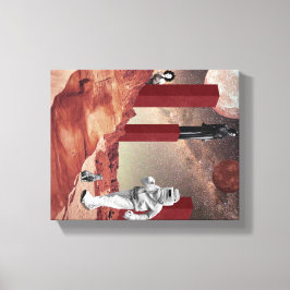 Lienzo Una visita a Marte