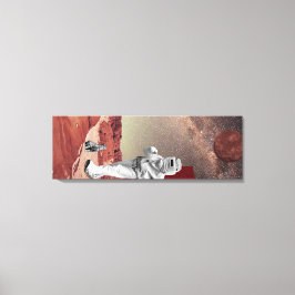 Lienzo Una visita a Marte