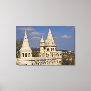 Lienzo Una vista de Budapest desde la colina del castillo