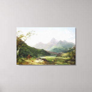 Lienzo Una vista de Snowdon del capelo Curig, 1787