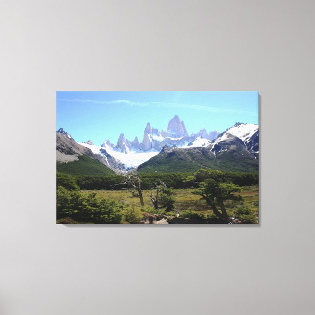 Lienzo Una Vista Del Monte Fitz Roy (Anverso)