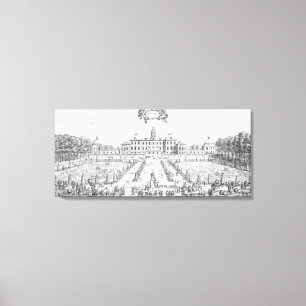 Lienzo Una vista del palacio de Drottningholm, 1692