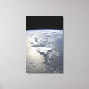 Lienzo Una vista panorámica de la isla de La Española