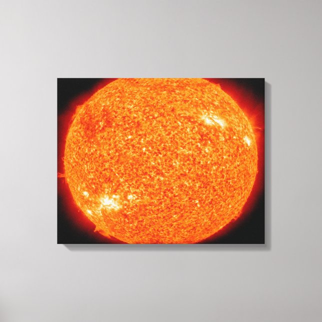 LIENZO UNA VISTA PRÓXIMA DEL HERMOSO SOL (Anverso)