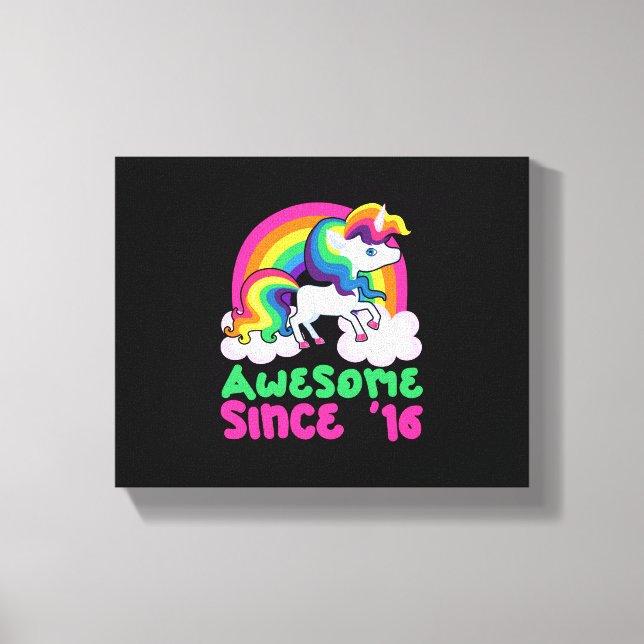 Lienzo Unicornio Increíble Desde 2016 (Anverso)