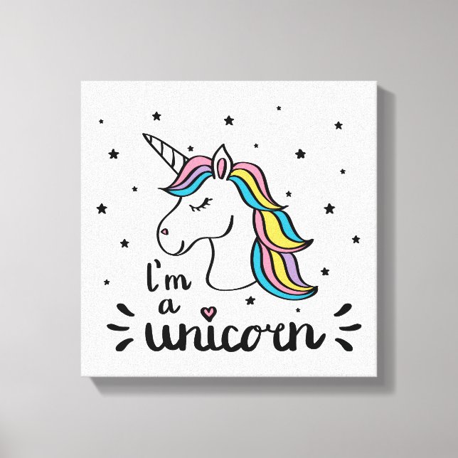 Lienzo Unicornio | Soy Unicornio (Anverso)