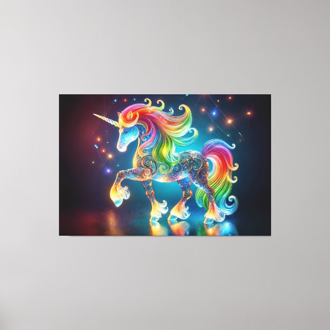 Lienzo Unicornio único (Anverso)