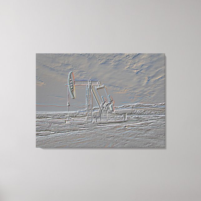 Lienzo Unidad de bombeo de aceite (funda de la bomba) (as (Anverso)