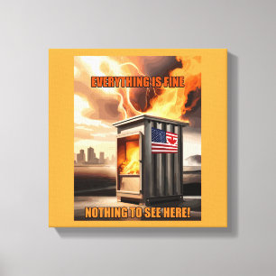 Lienzo Unidad Norteamericana: Subiendo en el humo
