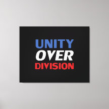 Unidad sobre división - rojo, blanco, azul, negro