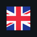 Lienzo Union Jack ~ Bandera británica - Cuadrado<br><div class="desc">Bandera del Reino Unido de Gran Bretaña e Irlanda del Norte. Un símbolo de Gran Bretaña y del Imperio pasado.</div>