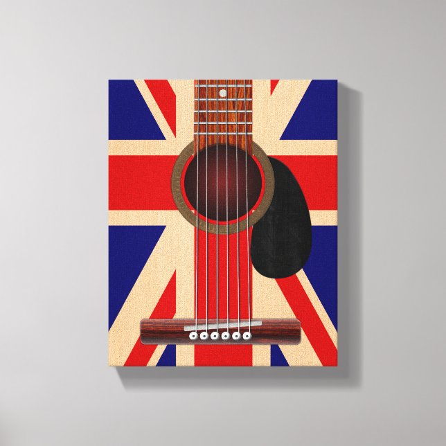 Lienzo Union Jack Guitar (Anverso)