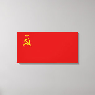 Lienzo Unión Soviética (URSS) (Martillo y esquisto comuni