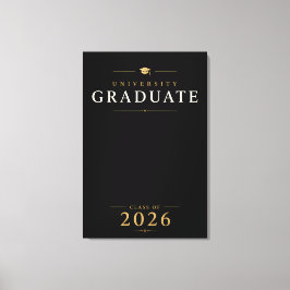 Lienzo Universidad con Nombre Personalizado Graduación 20