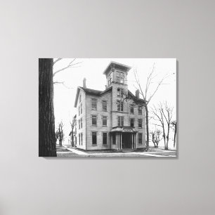 Lienzo Universidad vieja, Evanston, construido en 1855