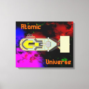 Lienzo Universo atómico